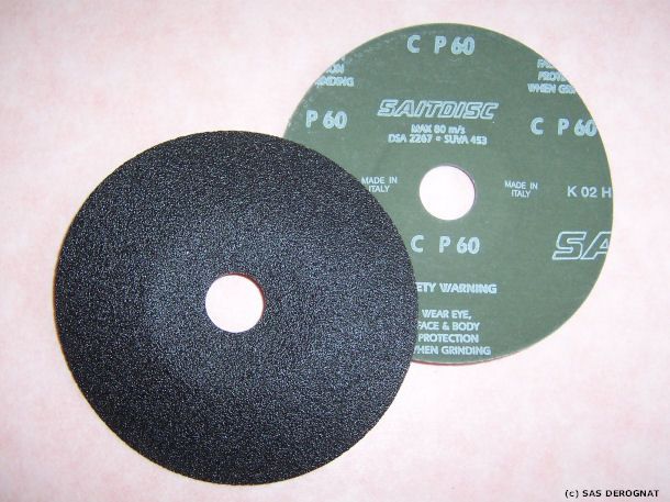 Disque abrasif Ø 180 x 22 grain de 80 x 3 disques - SANILANDES