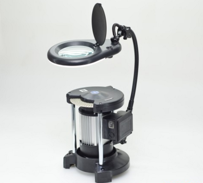 AFFUTEUSE A MEULE TRANSPARENTE AVEC LOUPE ET ECLAIRAGE