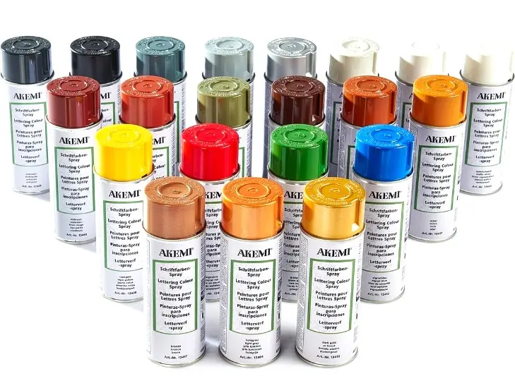 AKEMI / PEINTURE SPRAY 400 ml NOIR