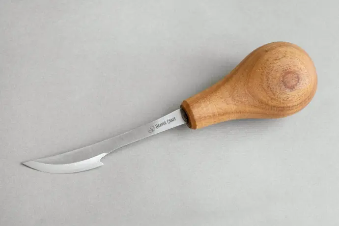 BOIS PAR BEAVERCRAFT / COUTEAU UNIVERSAL DETAIL PRO (MANCHE DE PAUME) 185 mm