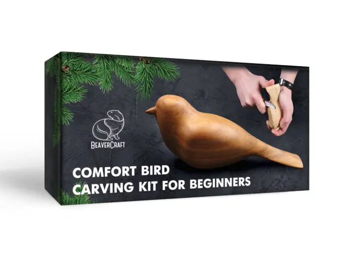 BOIS PAR BEAVERCRAFT / OISEAU : KIT DE DEMARRAGE COMPLET DEBUTANTS / ENFANTS / ADULTES