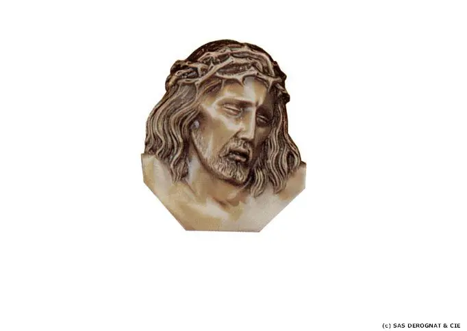 BRONZE / ECCE HOMO HAUT RELIEF SILHOUETTE 130 mm