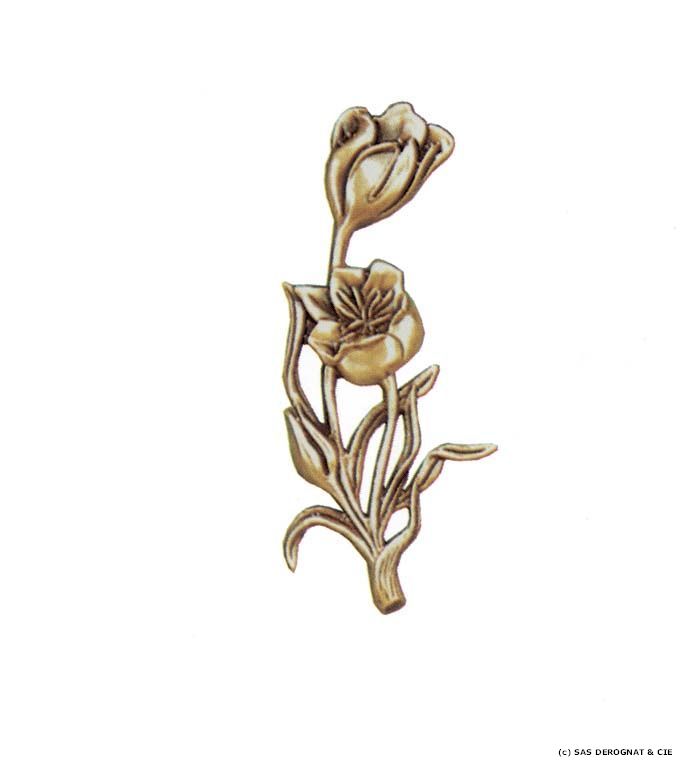 BRONZE / GERBE DE TULIPES 150 mm