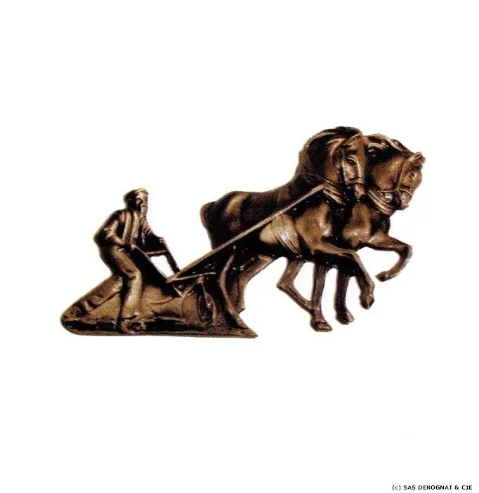 BRONZE / LE LABOUREUR PM DETOURE 70 x 100 mm