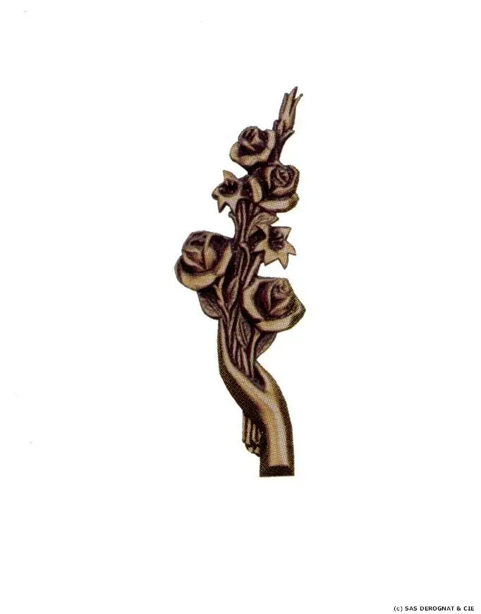 BRONZE / MAIN A LA ROSE 120 mm