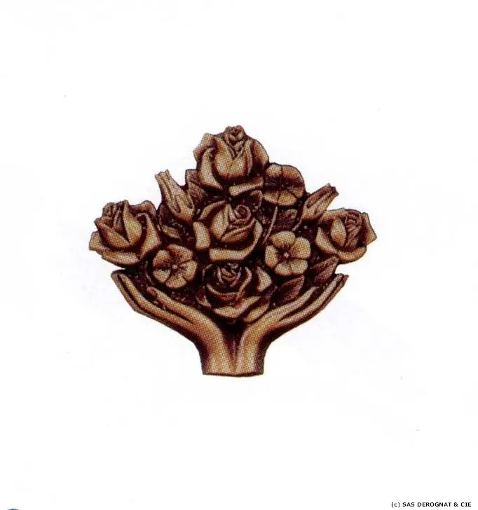 BRONZE / OFFRANDE DE FLEURS 180 mm