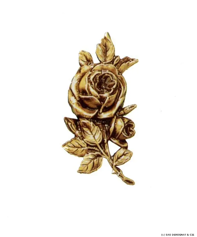 BRONZE / PALMETTE DE ROSES 140 x 70 mm
