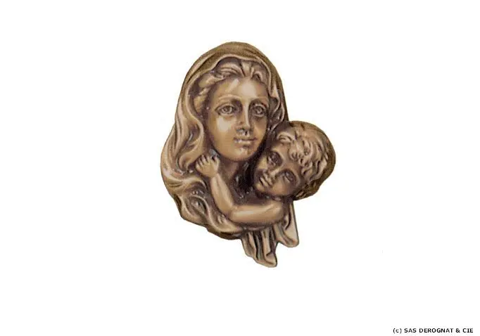 BRONZE / VIERGE ET ENFANT 70 mm