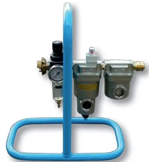 CASQUE SABLAGE / FILTRE COMBINE SUR BERCEAU AVEC JEU DE CARTOUCHES