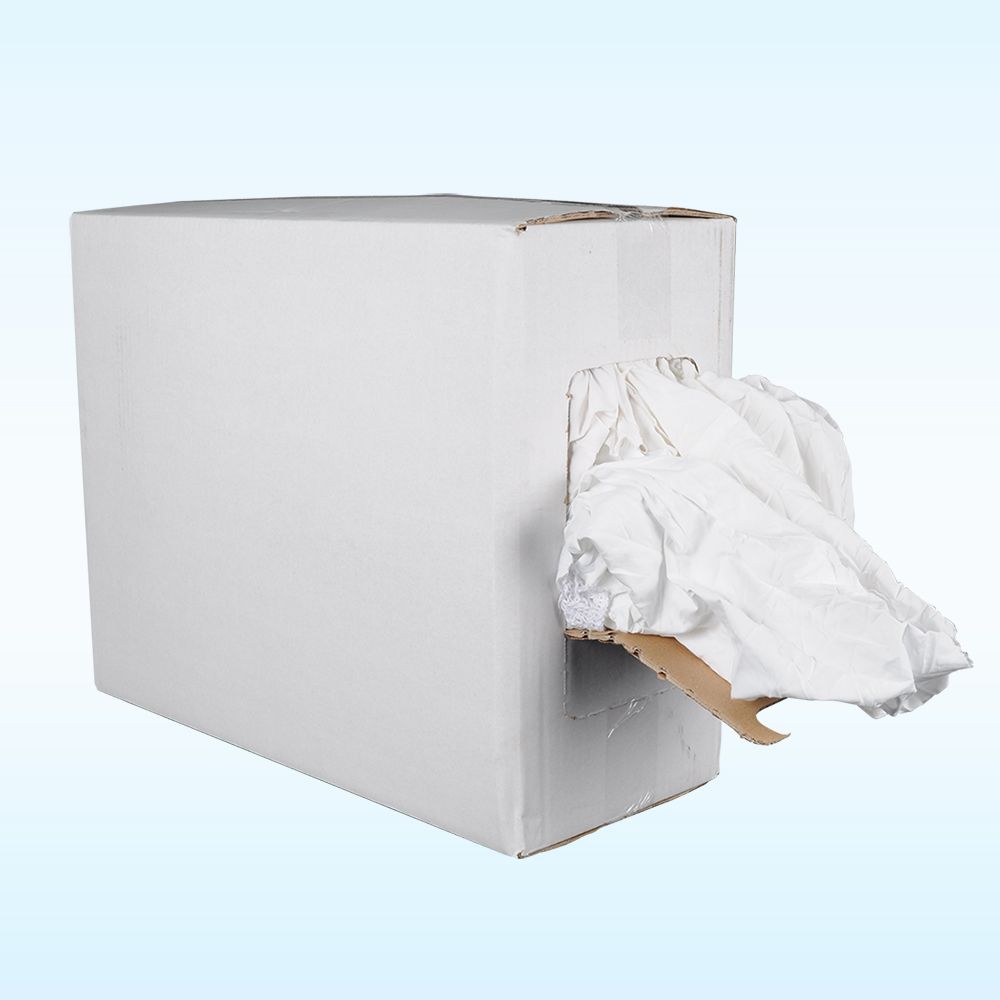 CHIFFONS COTON BLANC 1° CHOIX * Le sac d'environ 10 kg