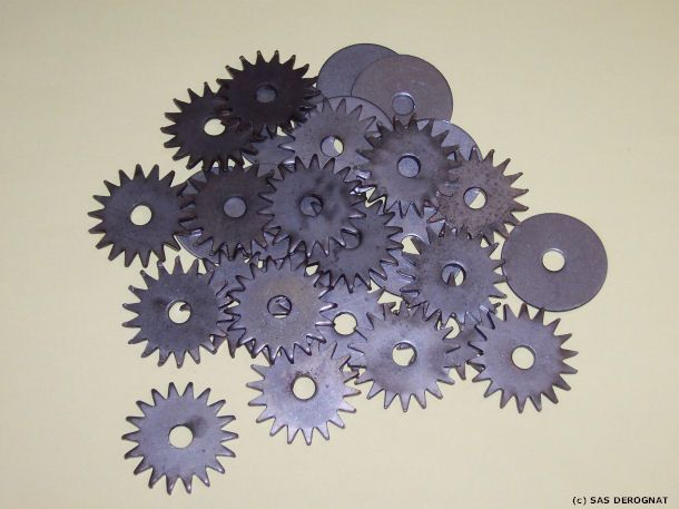 DECRASSE MEULE / PAQUET 20 MOLETTES ETOILES + 10 RONDELLES RECHANGE