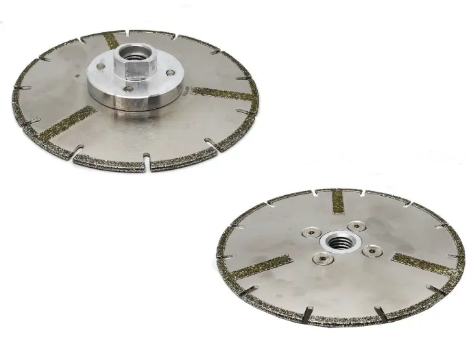 DEPOT ELECTRO / DISQUE DIAMANT D125 mm AVEC 3 RENFORTS LATERAUX * 14/200