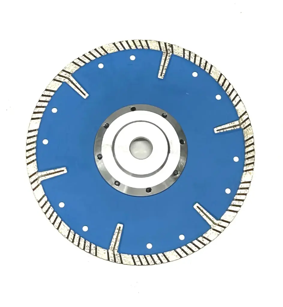 DISQUE TURBO GRANIT AVEC RENFORTS LATERAUX D230 AVEC FLASQUE ALU 22,2