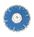 DIAMUT / DISQUE TURBO GRANIT AVEC RENFORTS LATERAUX D230 AVEC FLASQUE ALU 22,2