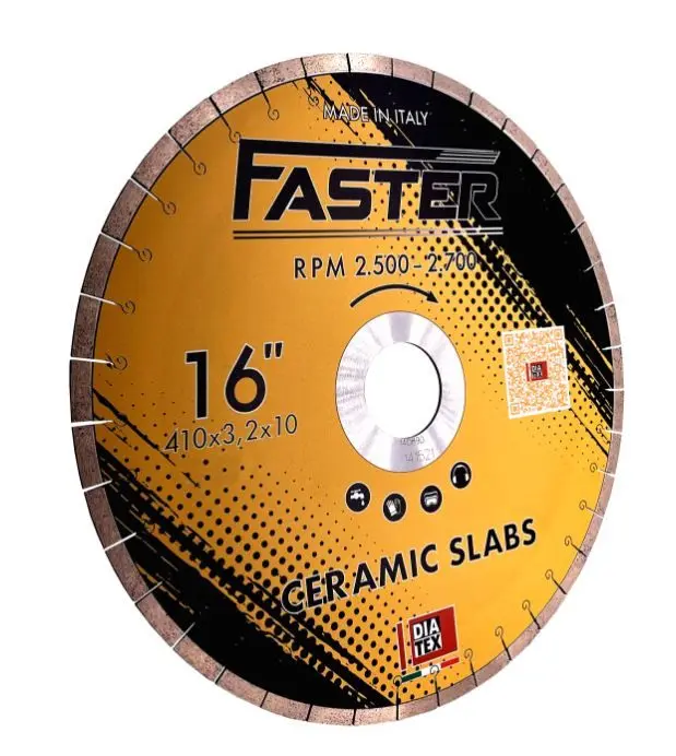 DIATEX / DISQUE DIAMANT SPECIAL DEKTON CERAMIQUE D410 FASTER SILENCIEUX RENFORCE