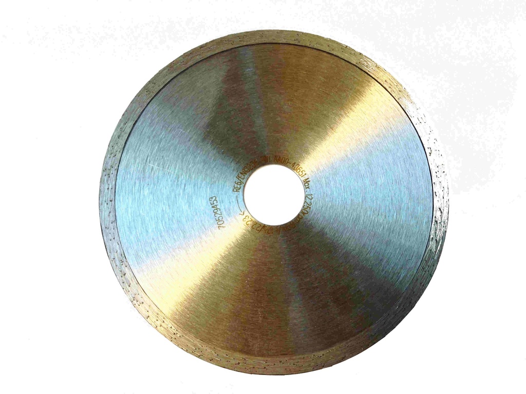 DISQUE DIAMANT GRES PORCELAINE JANTE CONTINUE D125 AL22,2