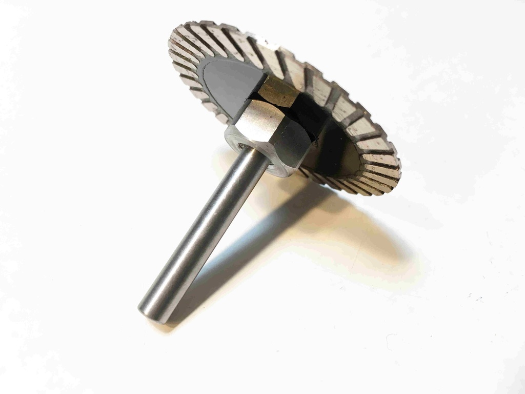 DISQUE DIAMANT TURBO D50mm AVEC TIGE DE 6mm