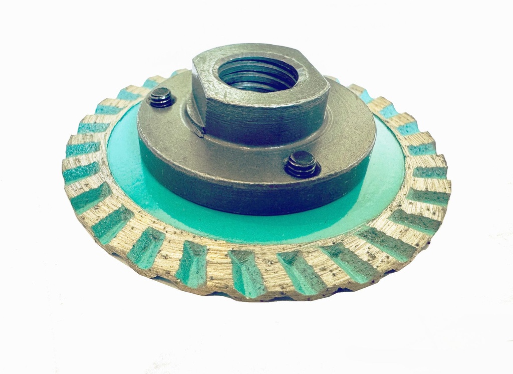 DISQUE DIAMANT TURBO D65mm FLASQUE ACIER 14/200 