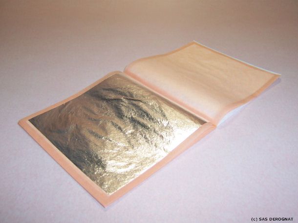 DORURE / ARGENT PUR * Carnet 25 Feuilles 95 X 95 mm