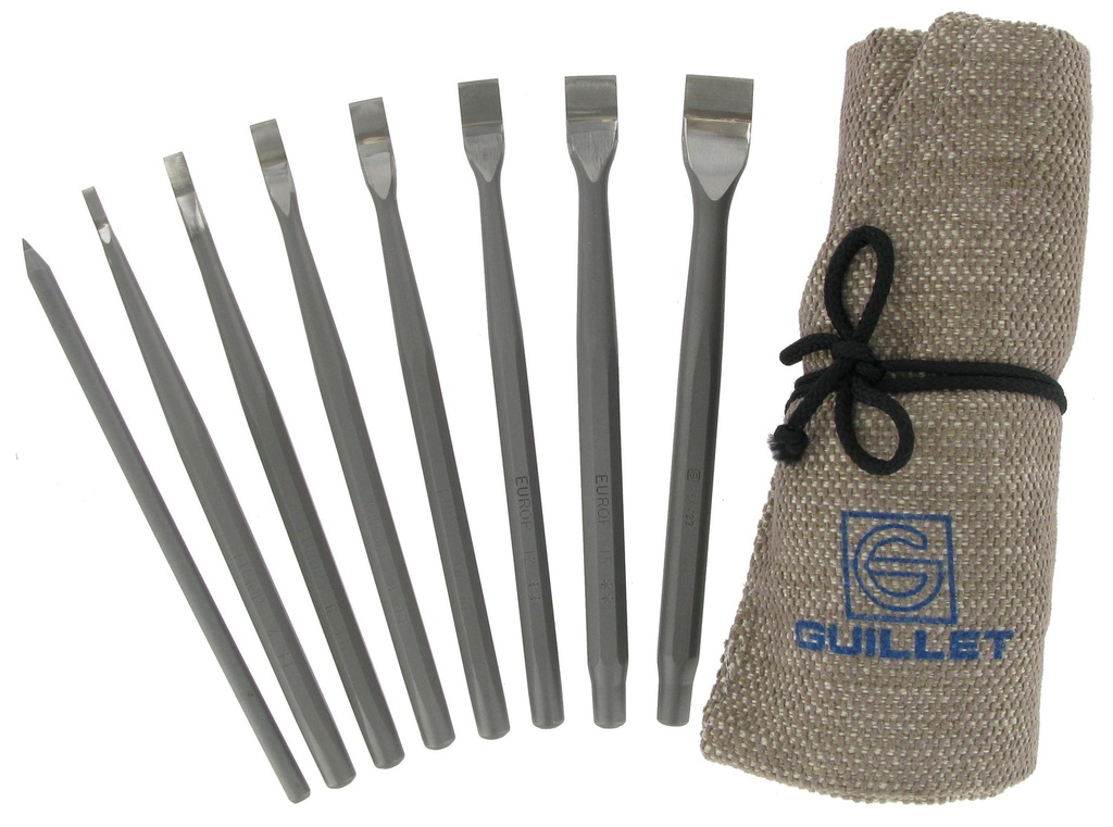 GUILLET / TROUSSE UNIVERS EUROP 7 CISEAUX 2E + 1 POINTE A TRACER