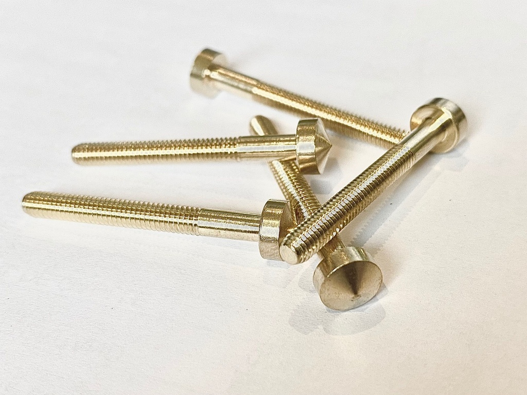 LAITON / ROSACE INSERT MONOBLOC CONIQUE D8 mm x 40 mm FILETAGE 4 mm * LOT 100