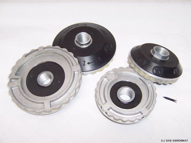 MEULE FIXO / PLATEAU AA ALUMINIUM AVEC FLECTOR D100 * 24/200