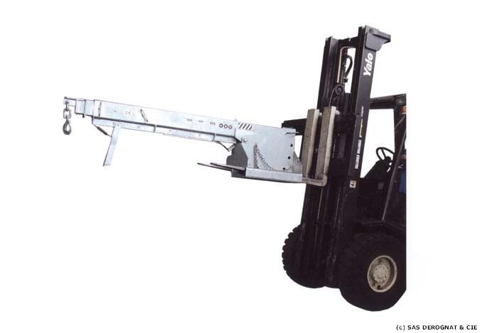 POTENCE AMOVIBLE FORCE 2500 KILOS POUR CHARIOT ELEVATEUR * LONGUEUR 4,50 M