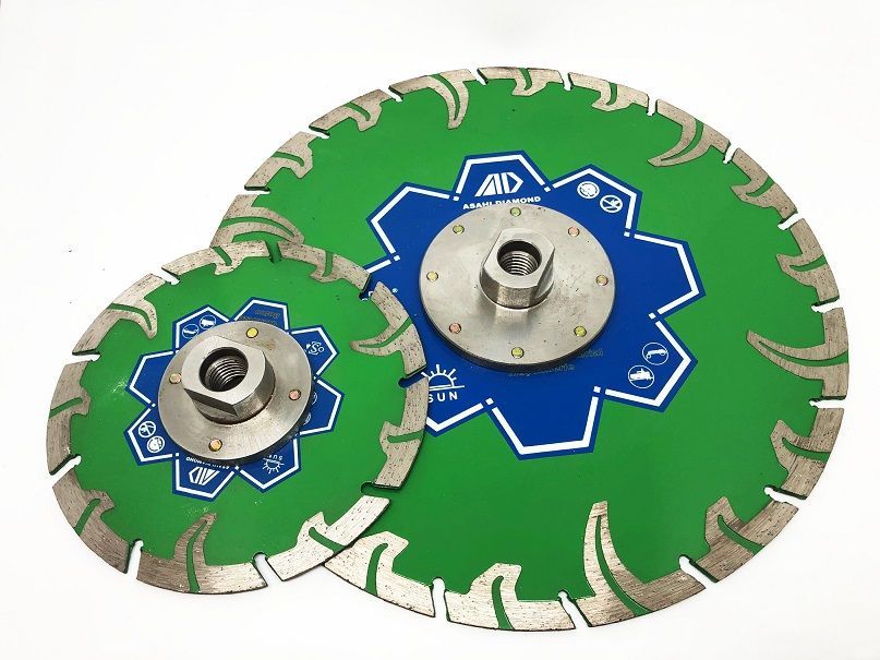 DISQUE DIAMANT ASAHI (EX TRIEFUS) SPECIAL GRES AVEC FLASQUE ACIER
