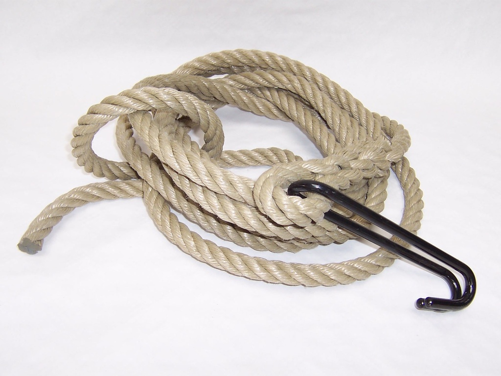 CORDE CIMETIERE AVEC CROCHET