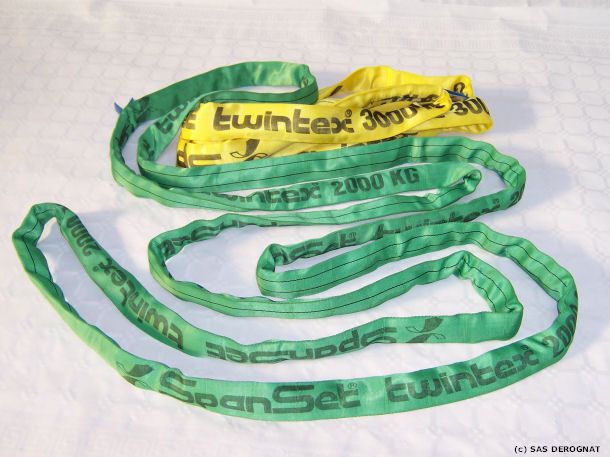 ELINGUE SANGLE TUBULAIRE SANS FIN TWINTEX DOUBLE GAINE 3000 KG