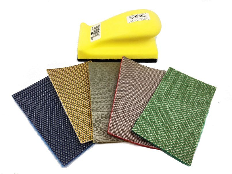 FEUILLE DIAMANT VELCRO 125 X 70 mm