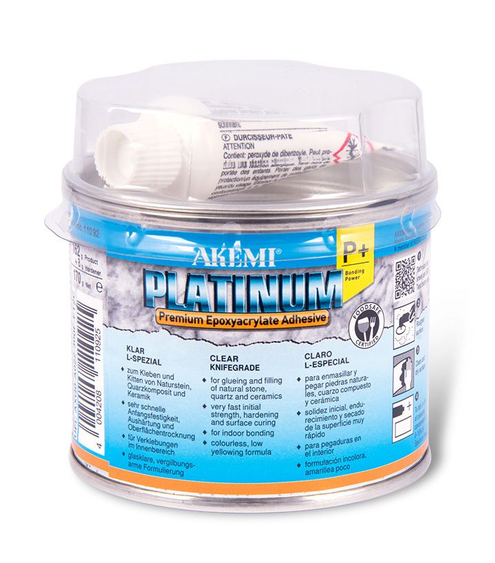 MASTIC AKEMI PLATINUM EPOXYACRYL. CLAIR 900 ml + REACT.