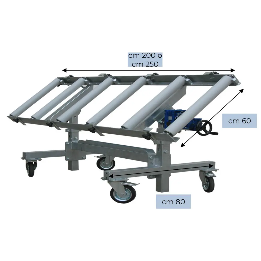 TABLE PIVOTANTE LONGEUR 2500 LARGEUR600