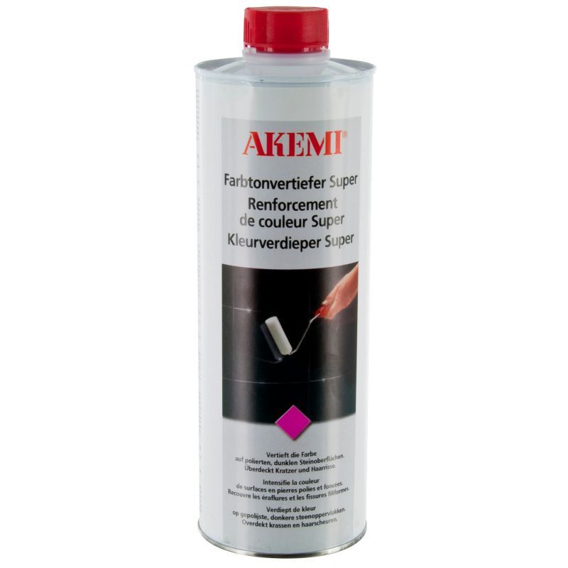 Akemi Super – Rinforzante Colore Per Pietre Scure (5 Litri) – Effetto Bagnato Anti-Graffio Per Marmo E Granito
