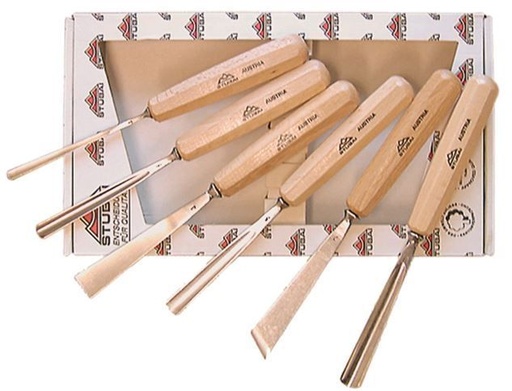 [5510] BOIS PAR STUBAI / COUTEAU A SCULPTEUR LONG POLI FORME 10