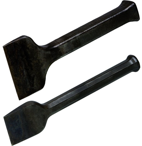 [61300] CISEAU CHARRUE ACIER FORGE TETE MAILLET