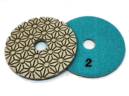 [3STEP] DISQUE DIAMANT RESINE BLANC VELCRO D 100 MM 3 STEP