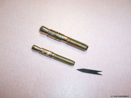 [CHEV2160] EQUERRE / CHEVILLE SPIT AVEC ECROU ET RONDELLE