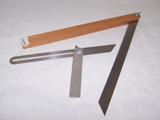 [EQUE217] FAUSSE EQUERRE A COULISSE TALON BOIS