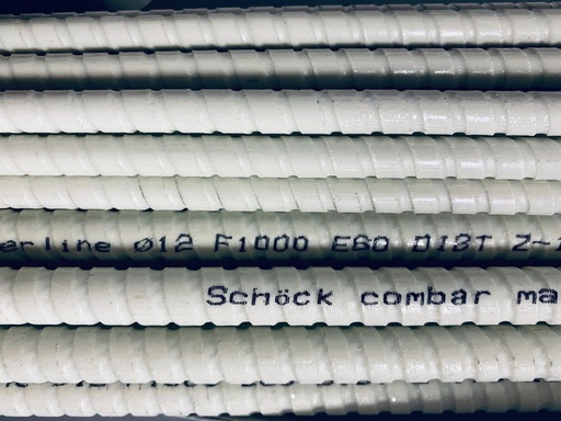 GOUJON FIBRE DE VERRE TORSADE HELICE 1 METRE