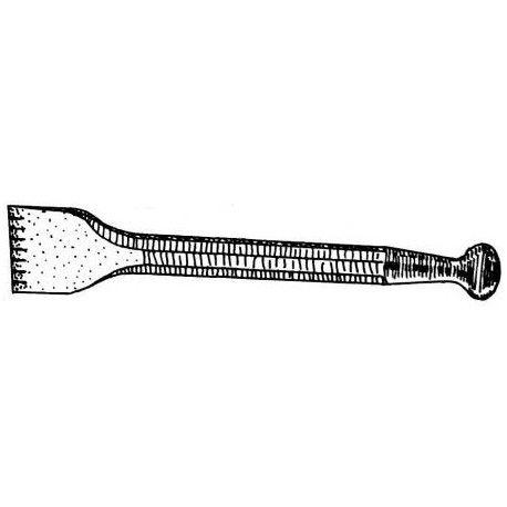 [014400] PIERRE TENDRE / CISEAU TETE MAILLET DENTS PLATES
