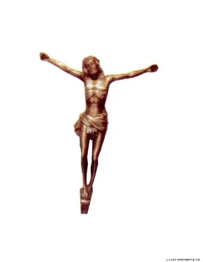 [BEFD15123] BRONZE / CHRIST HAUT RELIEF 230 mm
