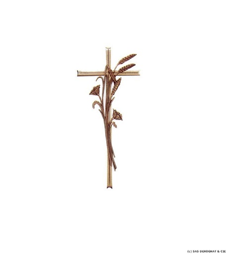 [BEFD14243] BRONZE / CROIX 350 mm AVEC EPIS BLE REF.110501