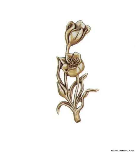 [BEFD11710] BRONZE / GERBE DE TULIPES 100 mm