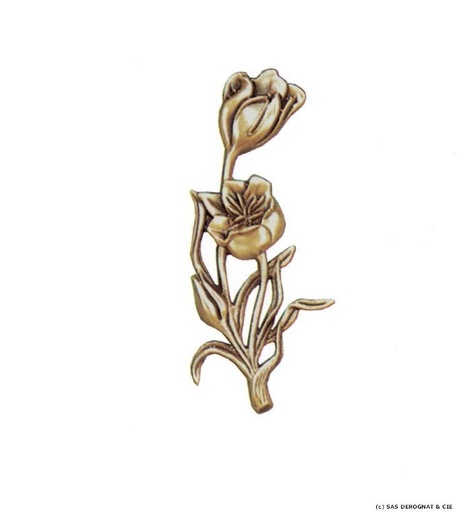 [BEFD11715] BRONZE / GERBE DE TULIPES 150 mm