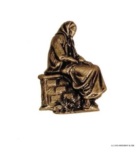 [BEFD19510] BRONZE / LA MAMY PM DETOUREE 100 x 70 mm