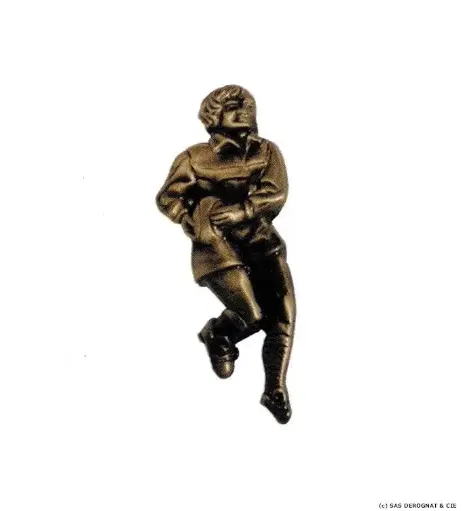 [BEFD110012] BRONZE / LE JOUEUR DE RUGBY PM DETOURE 100 x 40 mm