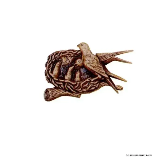 [BEFD11905] BRONZE / NID D'HIRONDELLES 50 mm