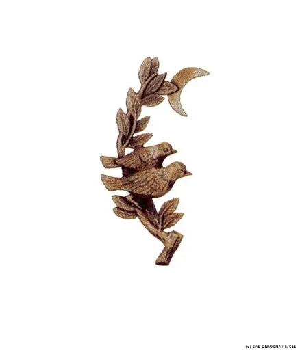 [BEFD10813] BRONZE / OISEAUX SUR LA BRANCHE 130 mm
