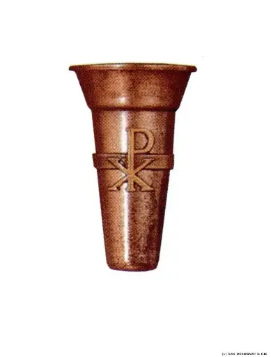 [BEFD252] BRONZE / PORTE BOUQUET PX 100 mm